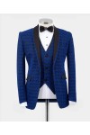 Blue Patterned Tuxedo